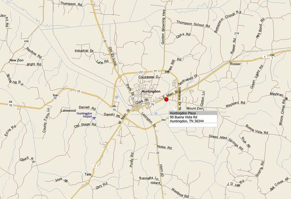 Huntingdon Plaza: 72 Buena Vista Rd, Huntingdon, TN 38344